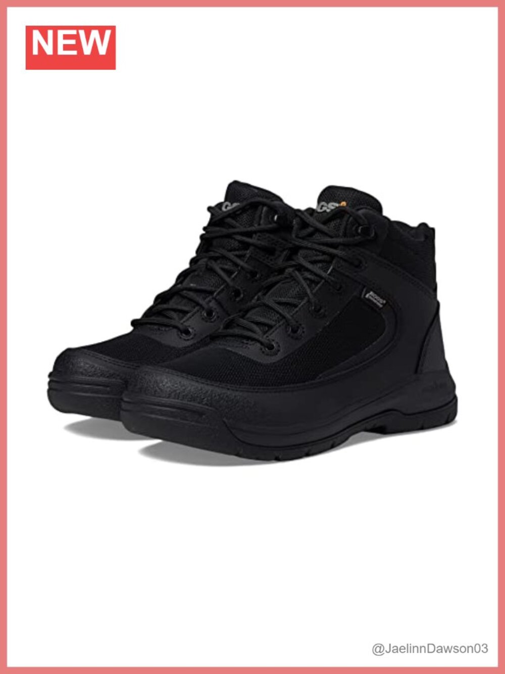 Waterproof Leather Lace-Up Ankle Boots Comfort Work Winter Snow